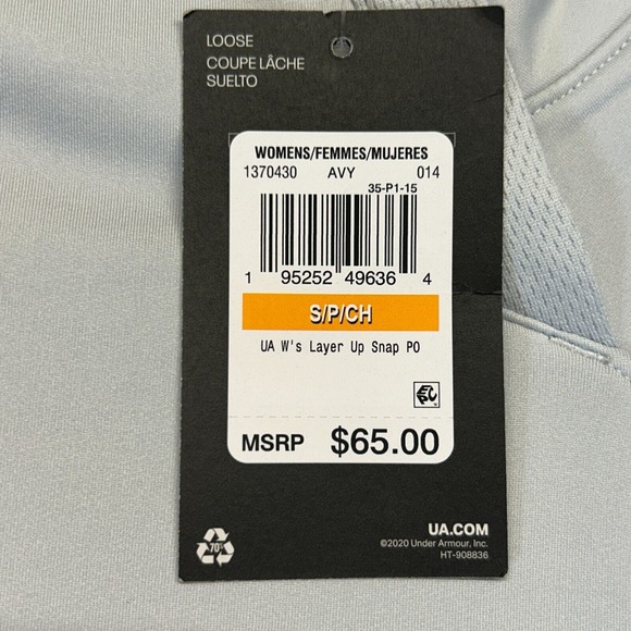 Old Dominion University Under Armour Motion Snap Pullover Womens Small Loose NEW - Picture 3 of 12